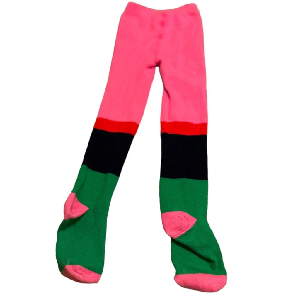 Gymboree multi color footed tights size 3-4